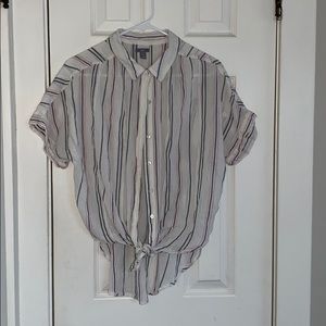 Aerie Short Sleeve Button Down Shirt